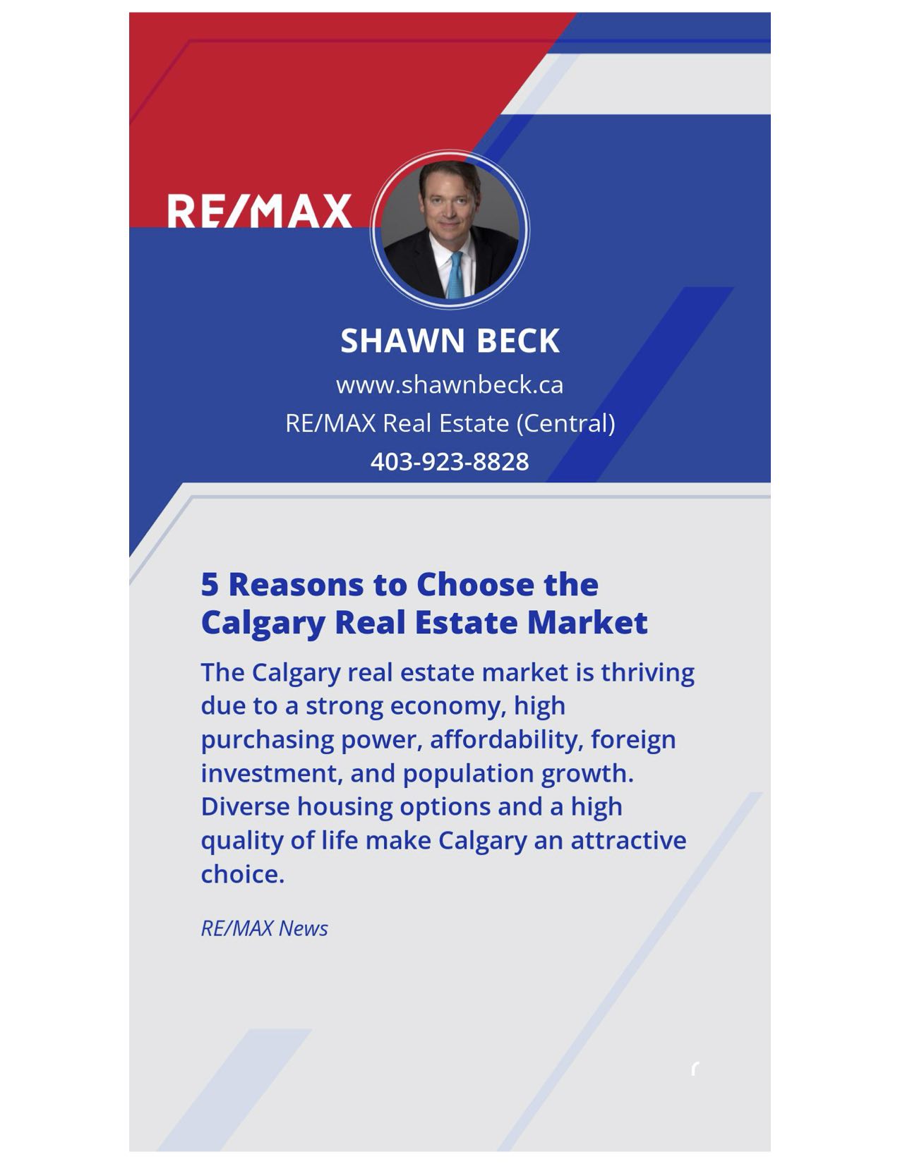 5 Reasons to Choose the calgary Real Estate Market