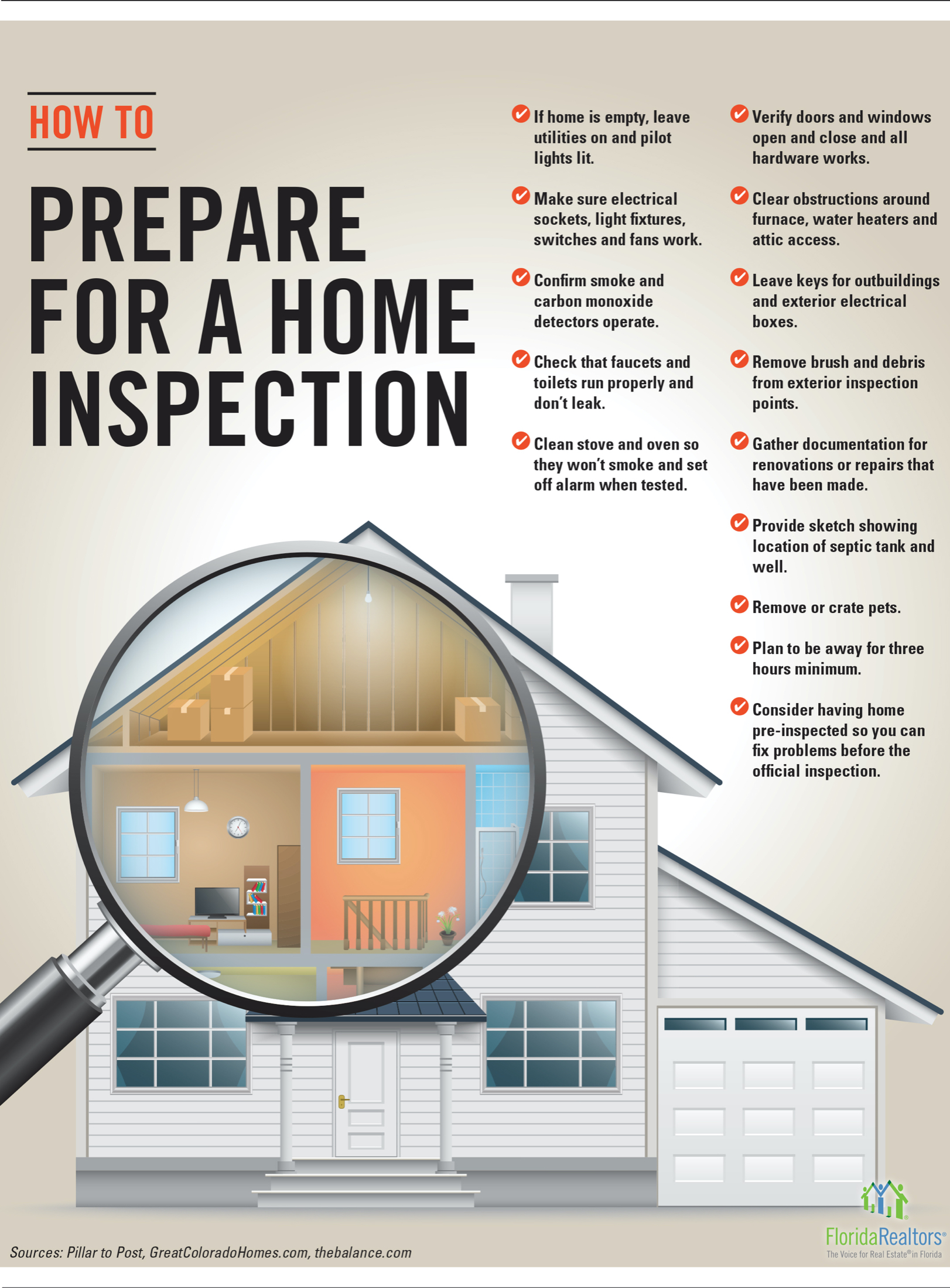 PREPARE FOR A HOME INSPECTION